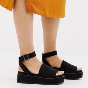 NWT asos platform sandals